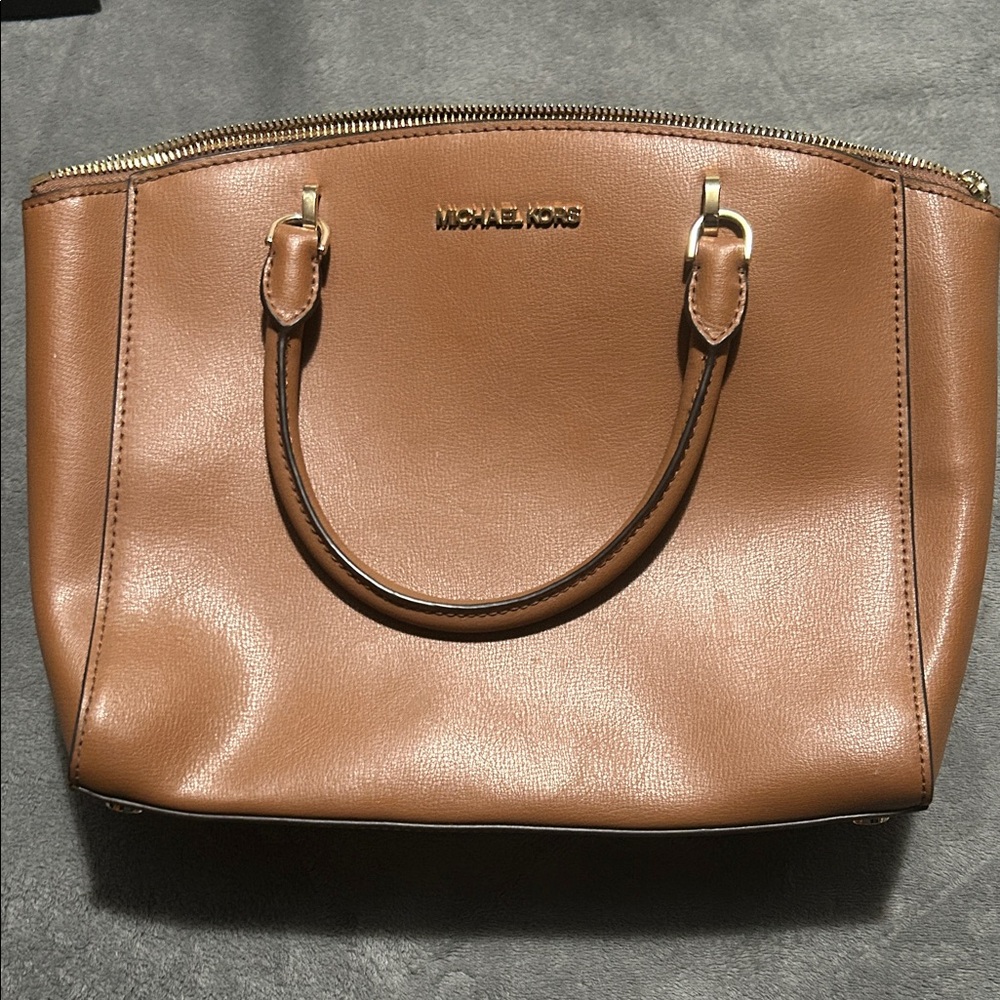 Michael Kors Tan Leather Satchel